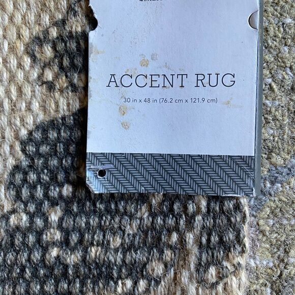 Threshold Jute Botanical Design Throw Rug - Picture 2 of 6